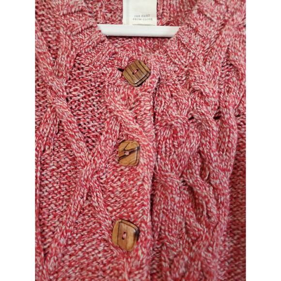 Far Away From Close Anthropologie Cable Knit Duster Sweater Cardigan, Medium - Picture 6 of 13